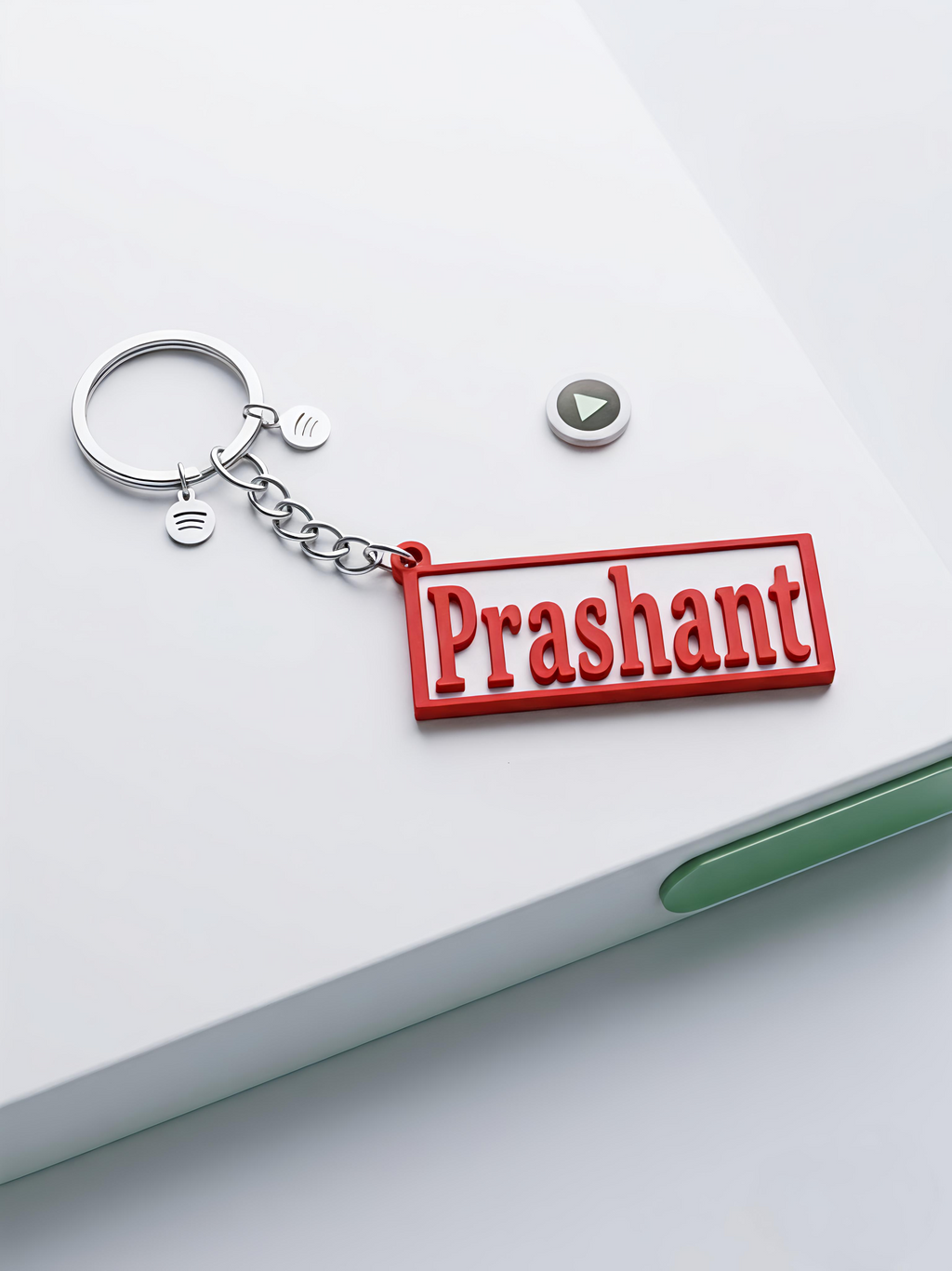 Customise name keychain