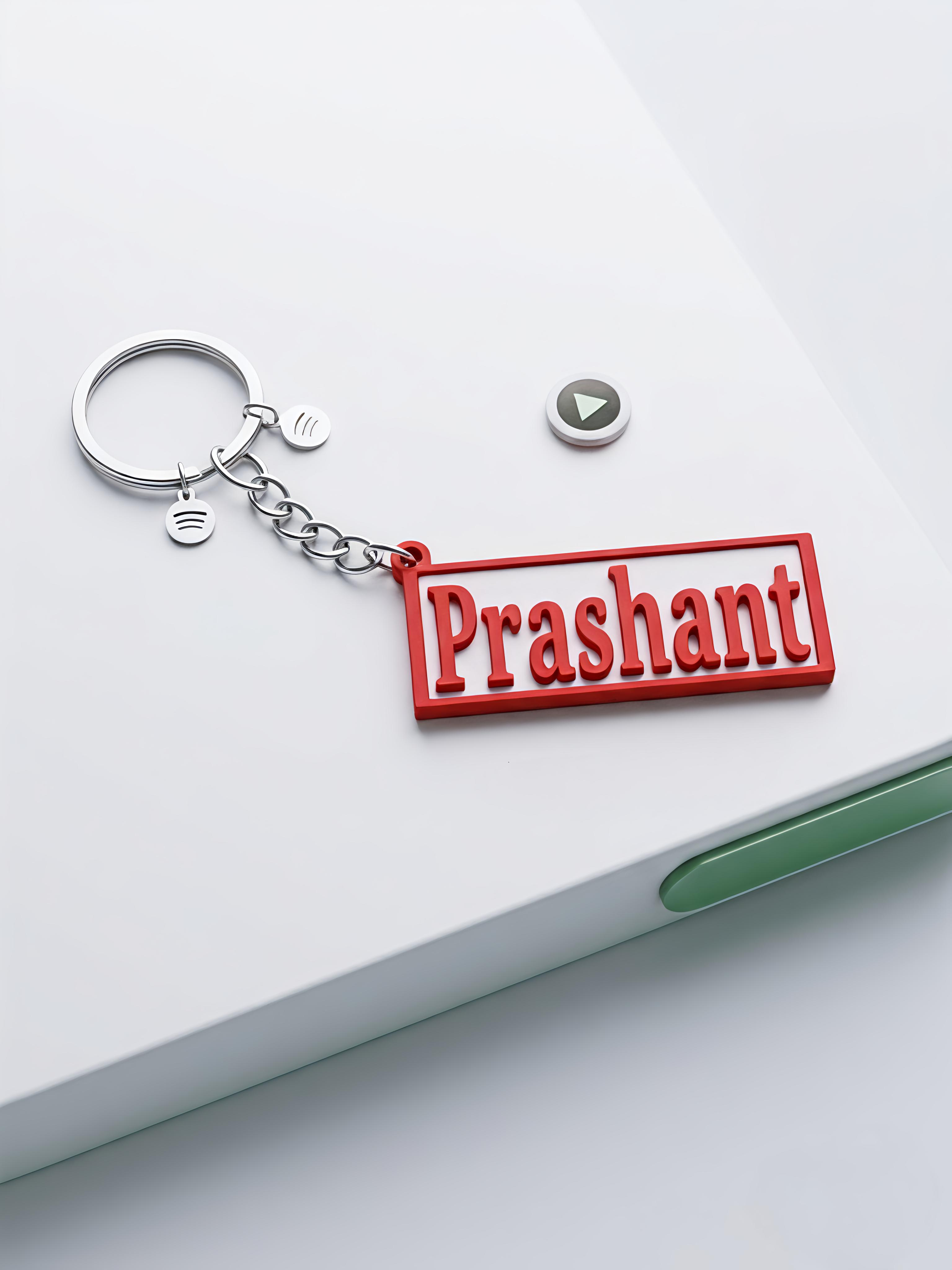 Customise name keychain