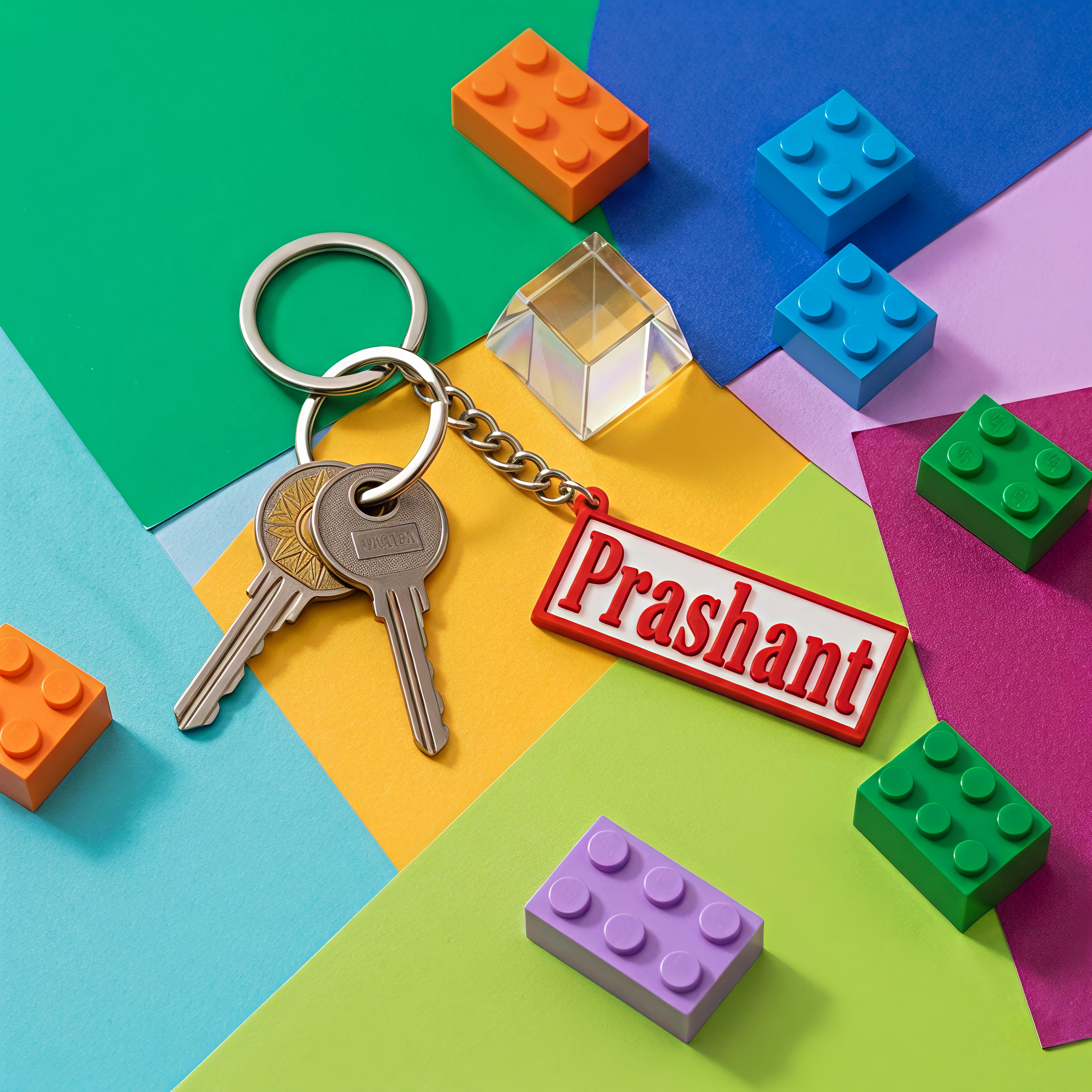 Customise name keychain