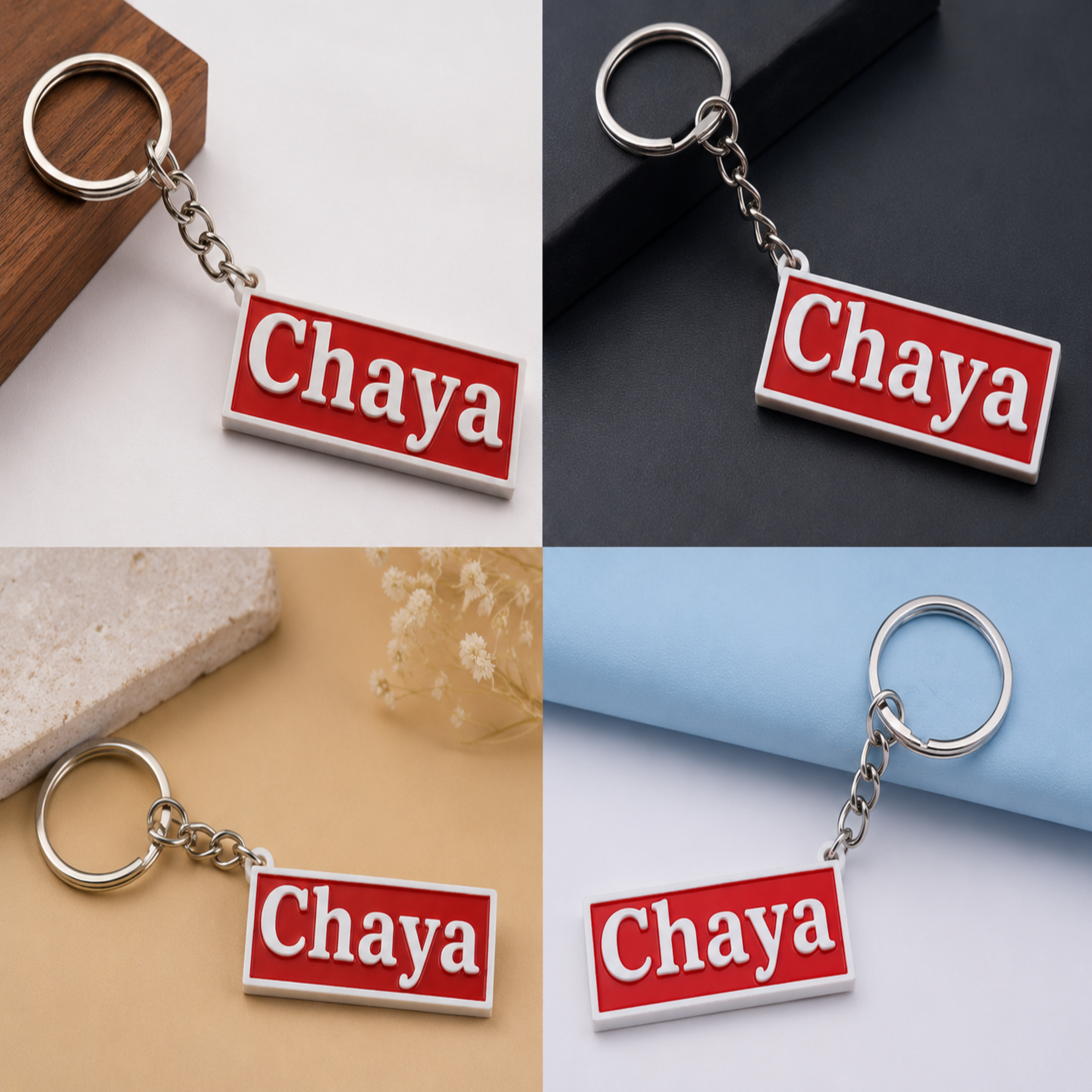 Customise name keychain