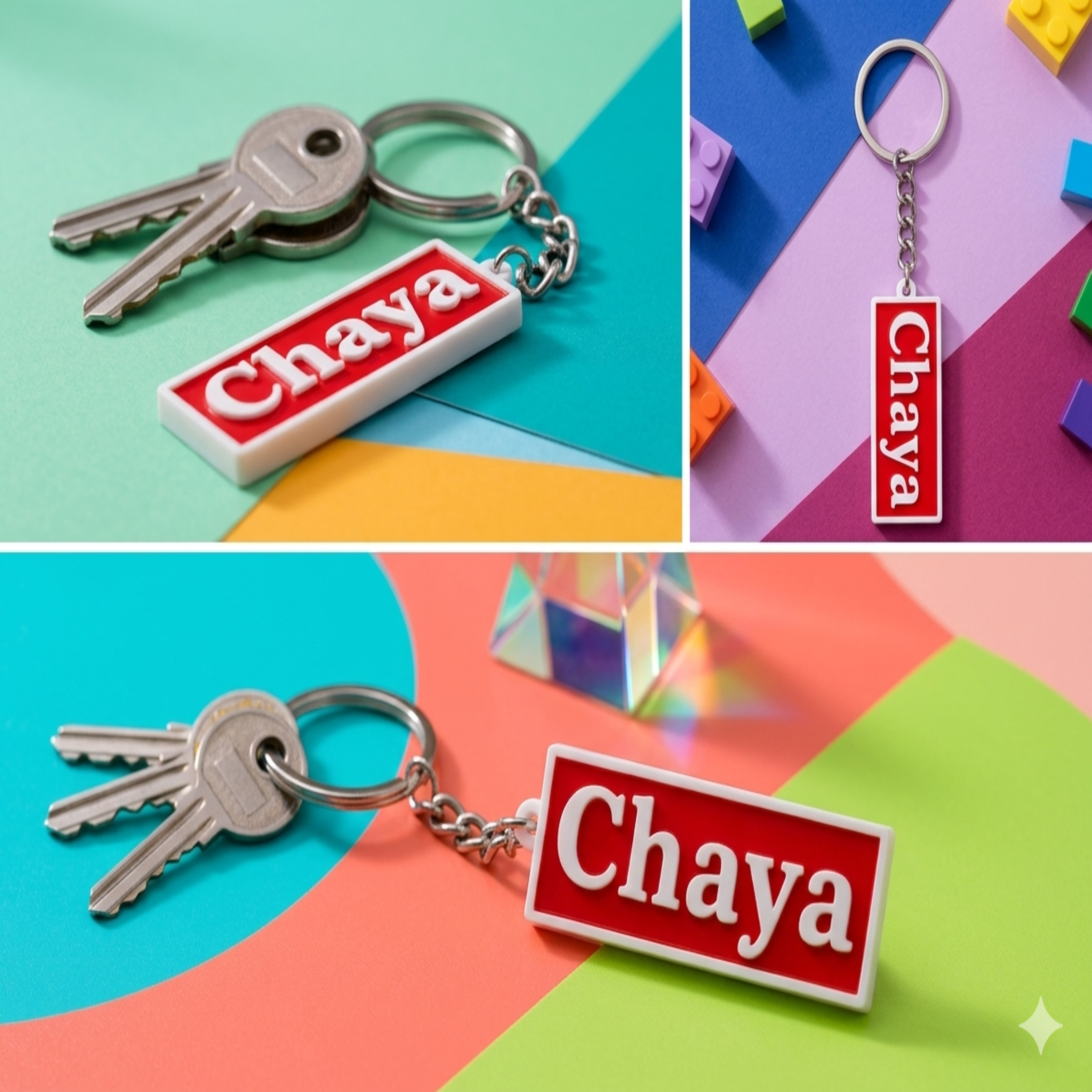 Customise name keychain