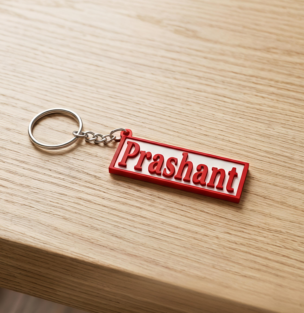 Customise name keychain