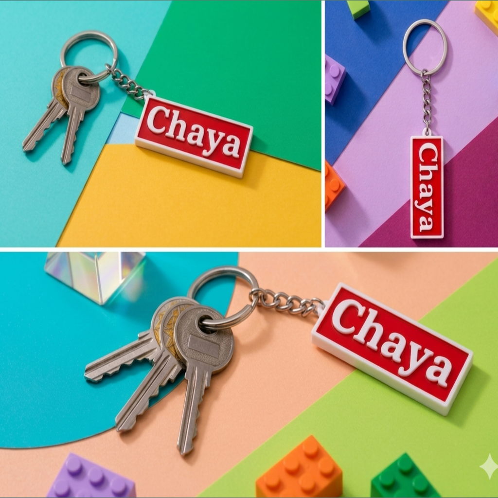 Customise name keychain