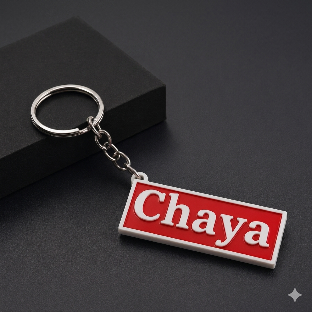 Customise name keychain