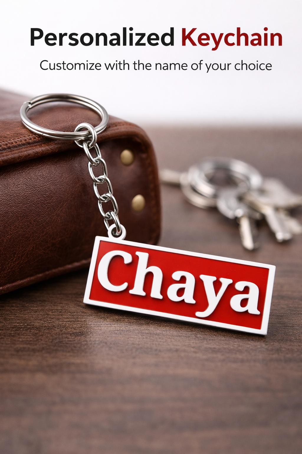 Customer name keychain