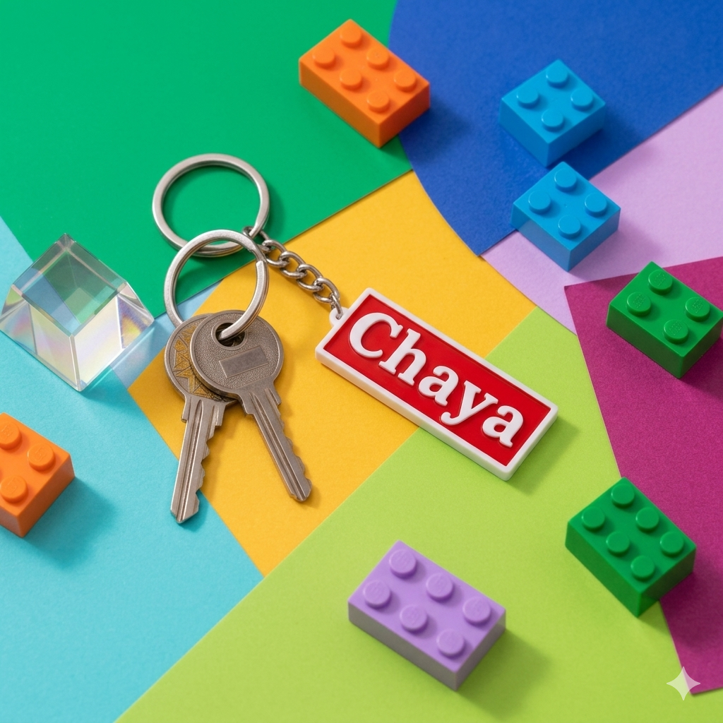 Customise name keychain